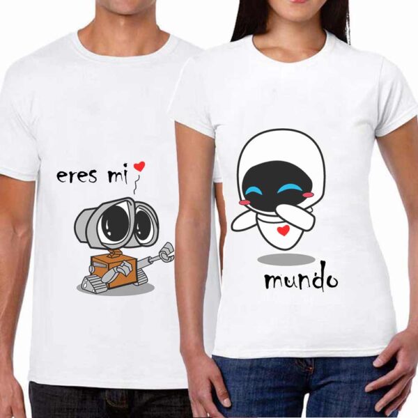 Camisetas Wall-e & Eve