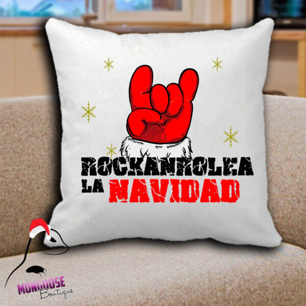 Cojin "Rockanrolea la Navidad"