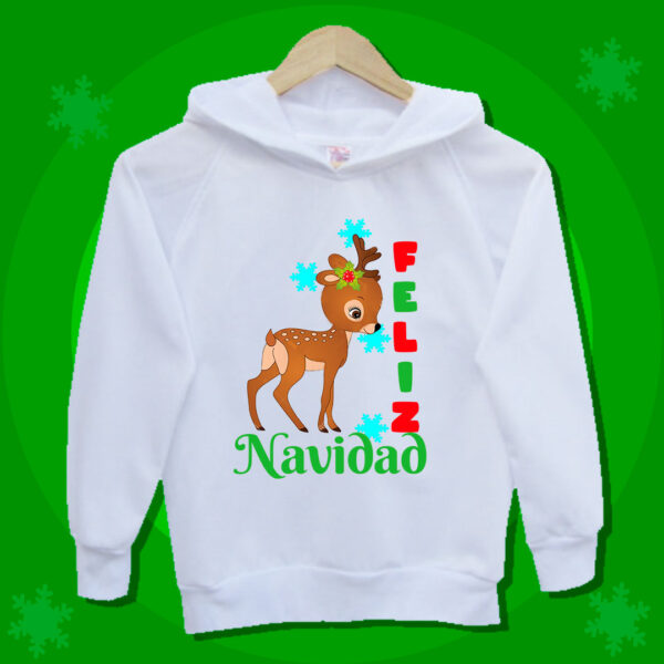 Buzo "FELIZ NAVIDAD con Reno"
