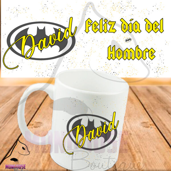 Mug "Feliz día del hombre" Batman