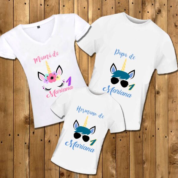 Camisetas Familia Unicornio