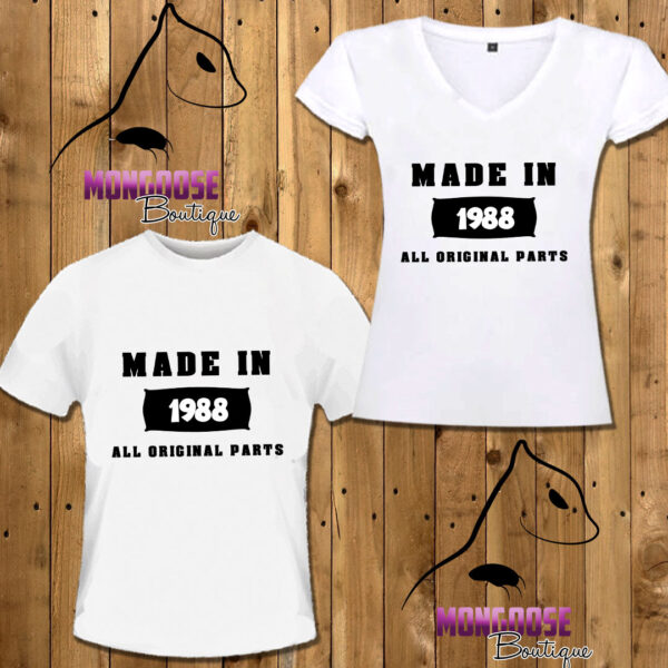 Camiseta "Made in 1988"