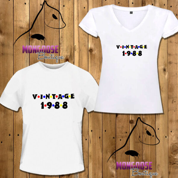 Camiseta "Vintage 1988"