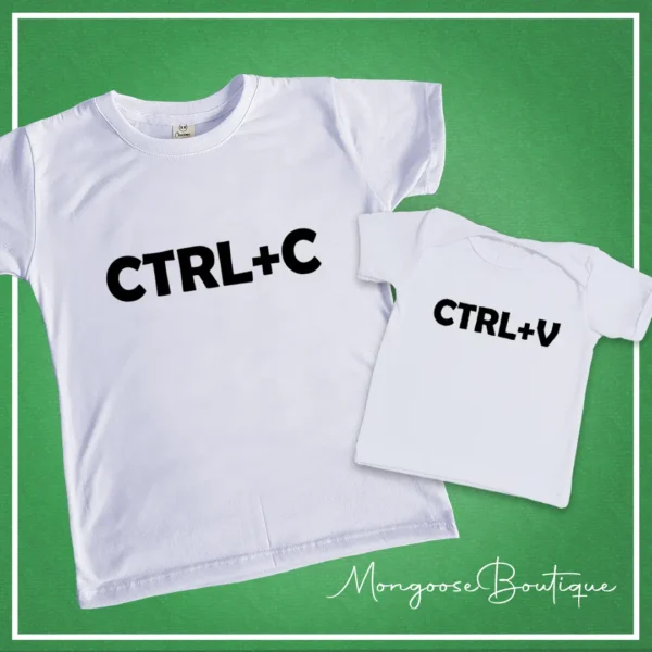 Camisetas Papá e Hijo Copiar y Pegar