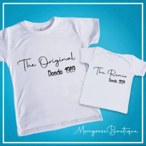 Camisetas Papá e Hijo "The Original - The Remix"