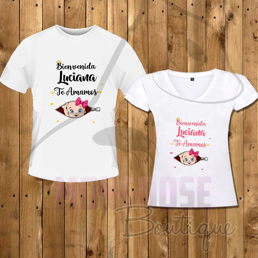 Camisetas "Bienvenid@.. Te amamos"