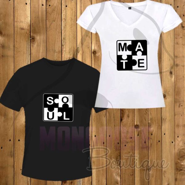 Camisetas Color Pareja "SOUL-MATE"