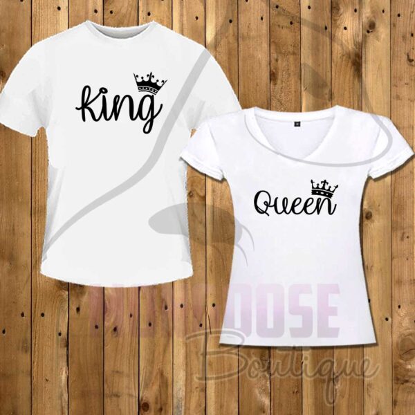 Camisetas Pareja "King AND Queen"