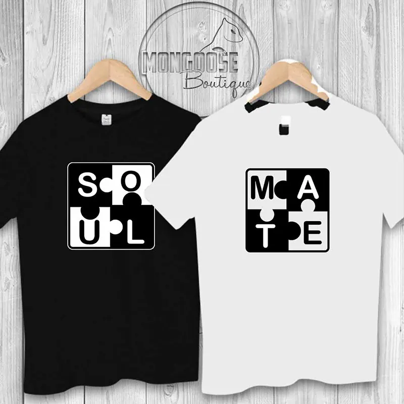 Camisetas Color Pareja "SOUL-MATE"