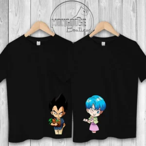 Camisetas Color Pareja "Vegeta & Bulma"