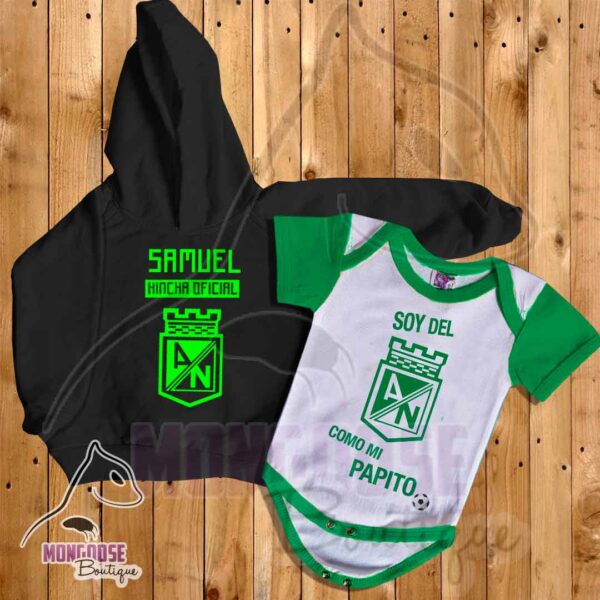 Combo Body + Buzo "Soy de Nacional como mi Papito"
