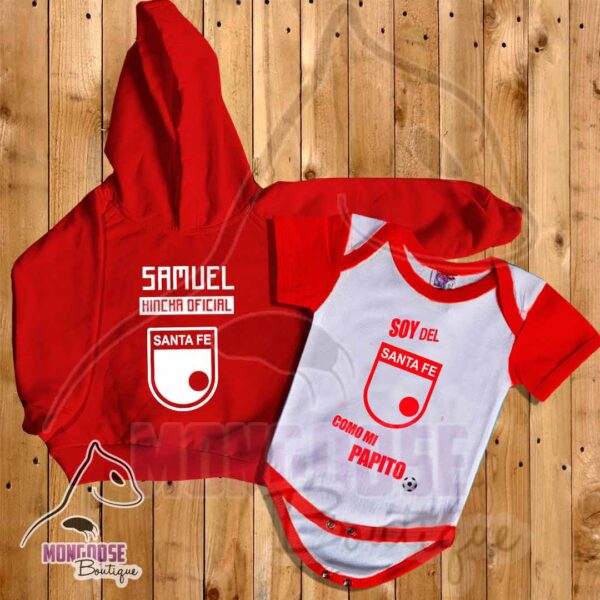 Combo Body + Buzo "Soy de Santafe como mi Papito"