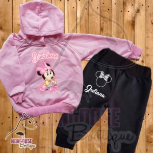 Combo Bebé Buzo + Pantalon "Minnie"