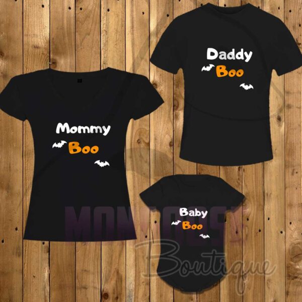 Camisetas Halloween Familia BOO