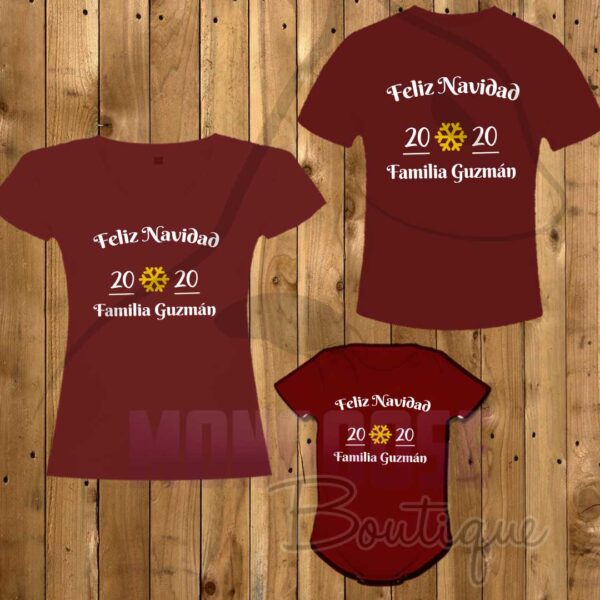 Camisetas Familia FELIZ NAVIDAD