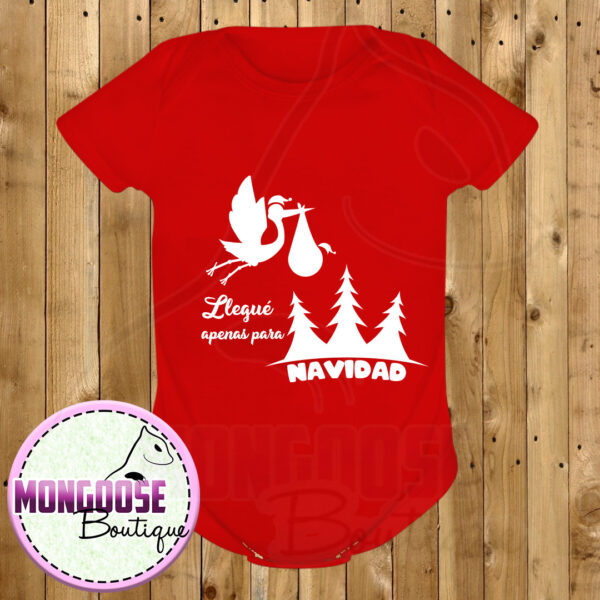 Body Rojo "Llegue apenas para Navidad"