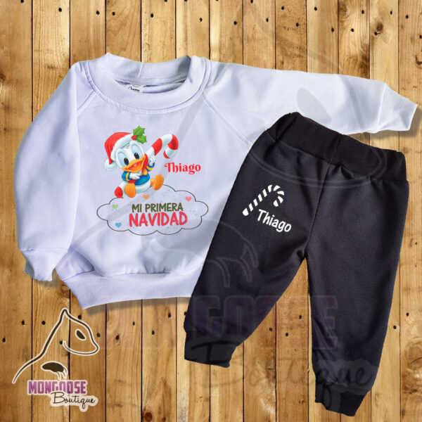 Combo Donald Bebé Buzo Blanco + Pantalón