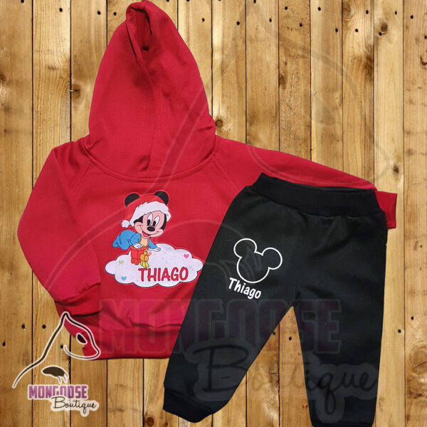 Combo Bebe Navidad Mickey Buzo + Pantalón