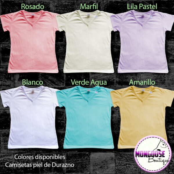 Camiseta Piel de Durazno "Siempre me conformo con lo mejor" - Imagen 2