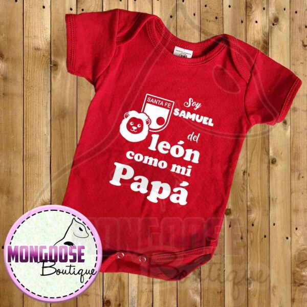 Body Algodon Soy del Leon Santafe como mi papá