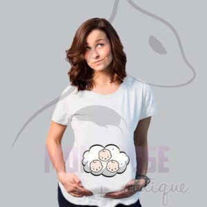 Camiseta Materna "Trillizos"