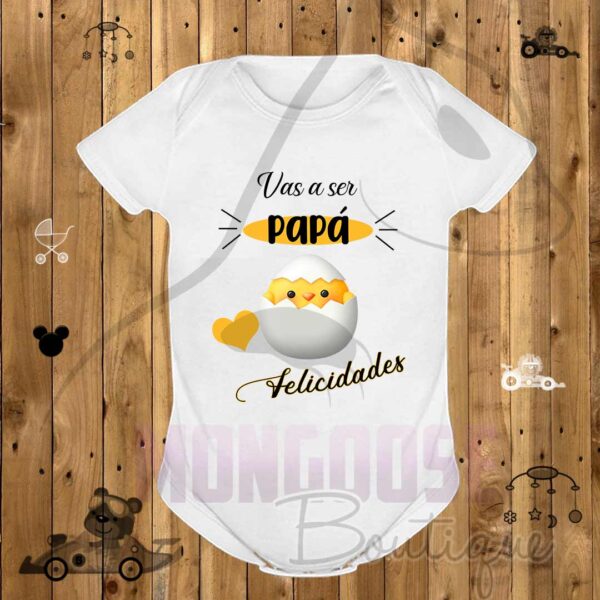 Body "Vas a ser Papá, felicidades"