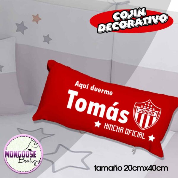 Cojin 20cm x 40cm "Hincha Oficial Junior"