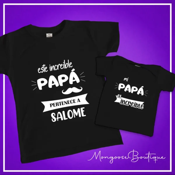 Combo "Este increíble PAPÁ pertenece a.."