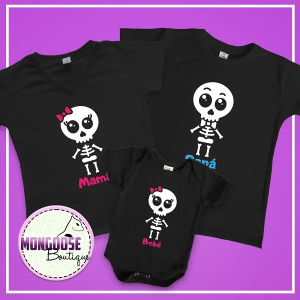 Camisetas Familia Esqueletos