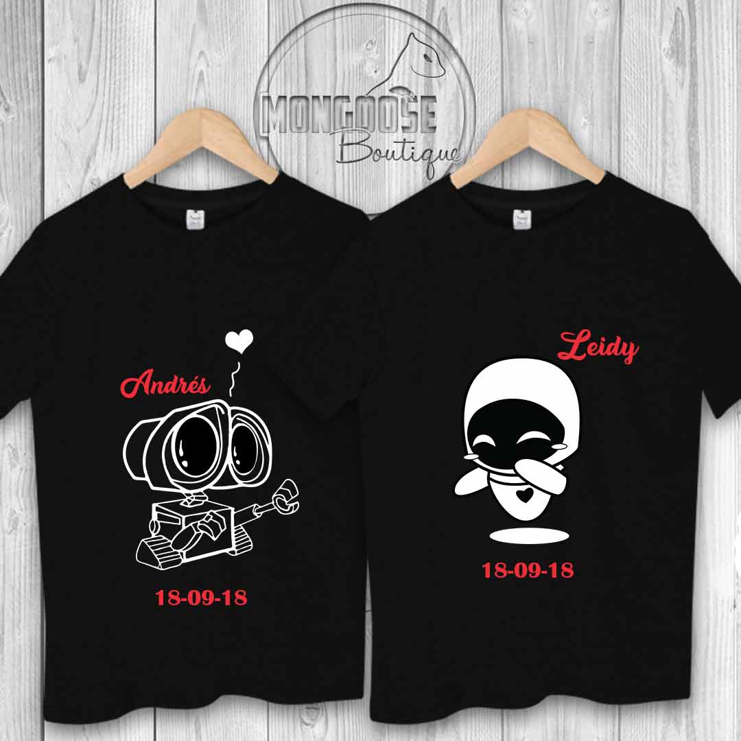 Camisetas Personalizadas Poleras Con Vinilo Textil Amor Camisetas