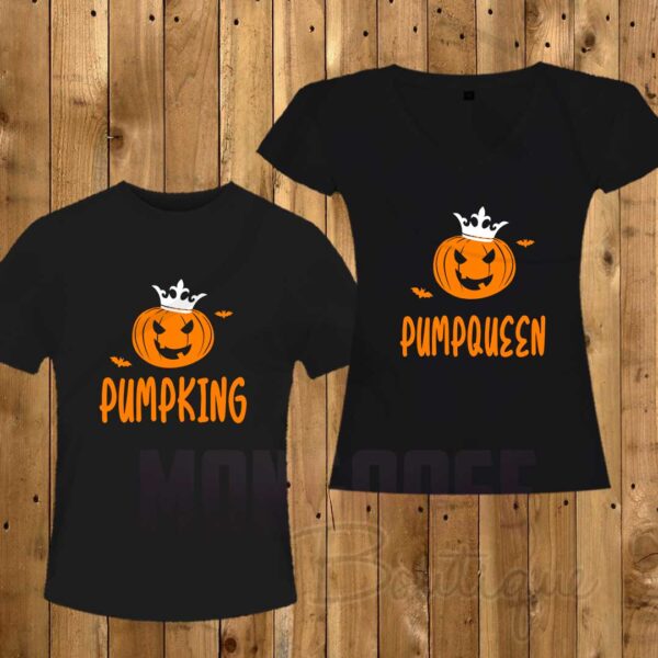 Camisetas Pareja "Pumpking & Pumpqueen"