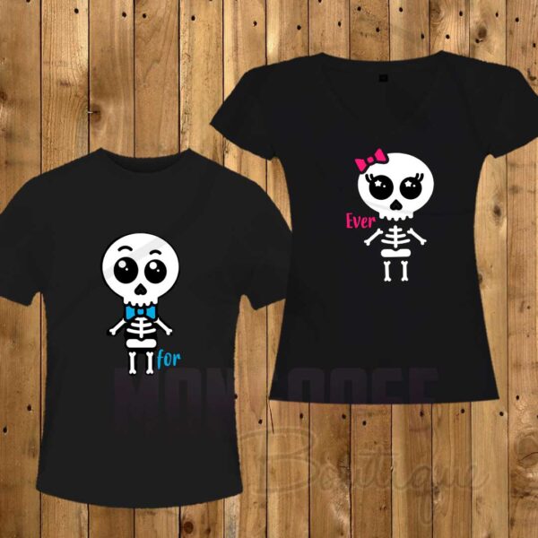 Camisetas Pareja "Esqueletos"