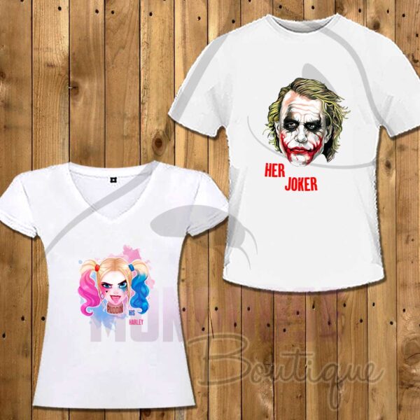 Camisetas Pareja "His Harley & Her Joker"
