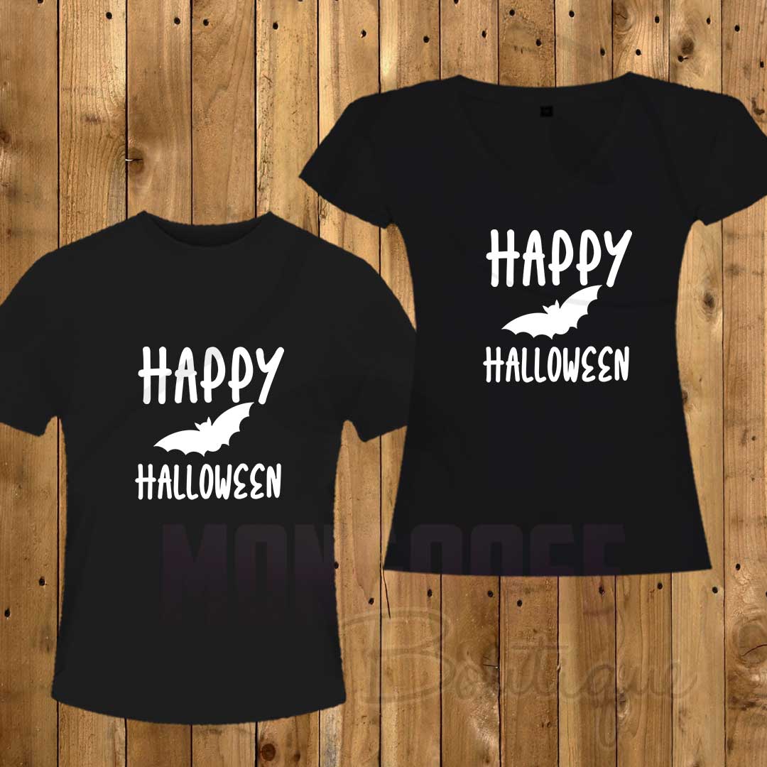 Camisetas Pareja «HAPPY HALLOWEEN» – Mongoose Boutique