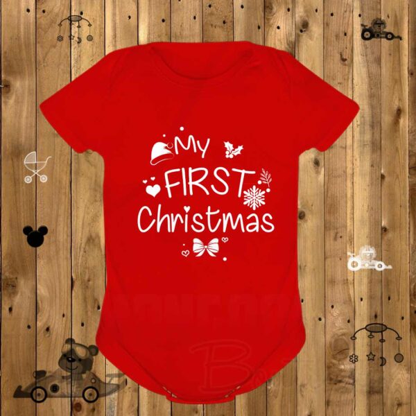 Body Rojo "My First Christmas"