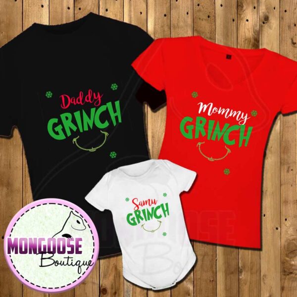 Camisetas Navidad Familia Grinch
