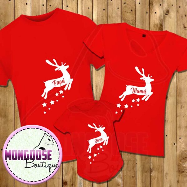Camisetas Navidad Familia "Renos"
