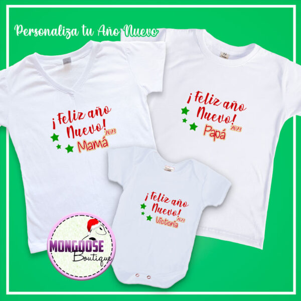 Camisetas "Feliz Año Nuevo"
