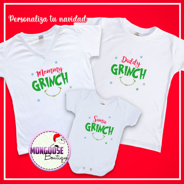 Camisetas Navidad "Familia Grinch"