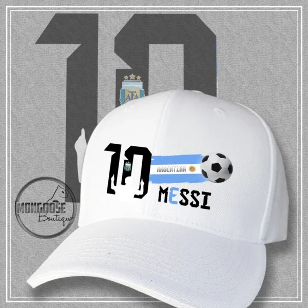 Gorra Blanca Messi #10