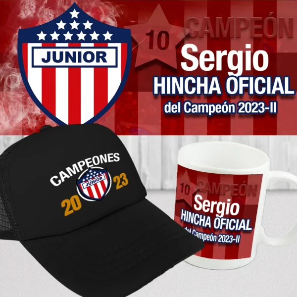 Combo Mug + Gorra Equipos Junior