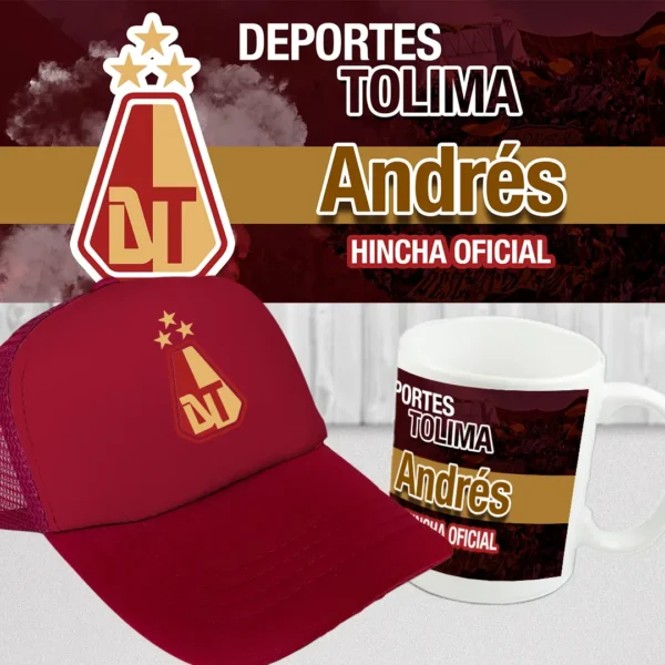 Combo Mug + Gorra Equipos Tolima