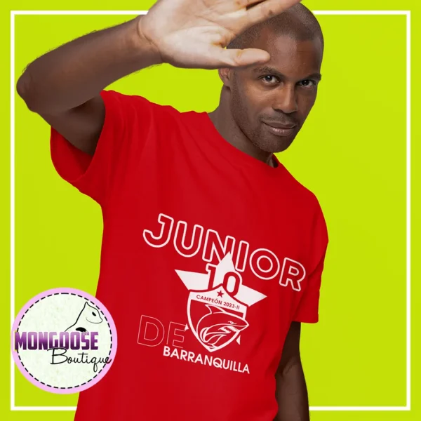 Camiseta Roja "Junior Tiburón Campeón"