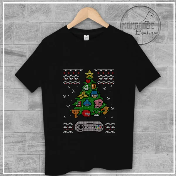 Camiseta Navidad - Arbol control Retro