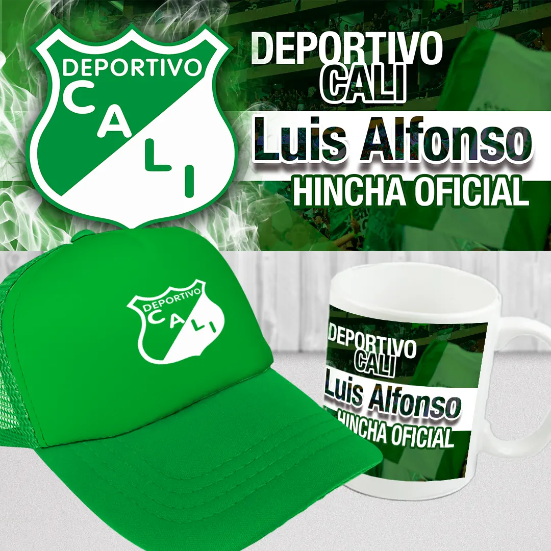 Combo Mug + Gorra Equipos Dep Cali