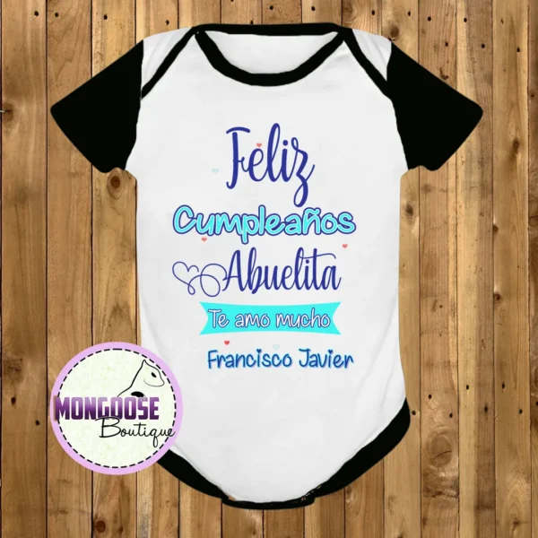 Body "Feliz cumpleaños abuelita"