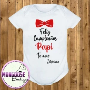 Body "Feliz cumpleaños papi"