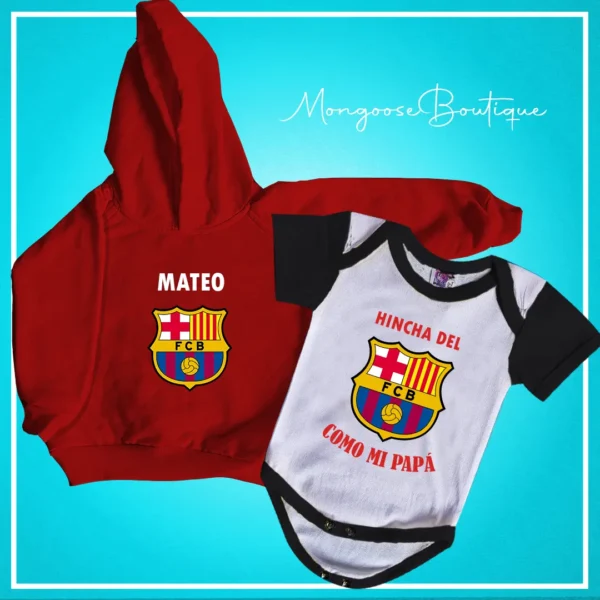 Combo Bebé Body + Buzo "Barcelona"