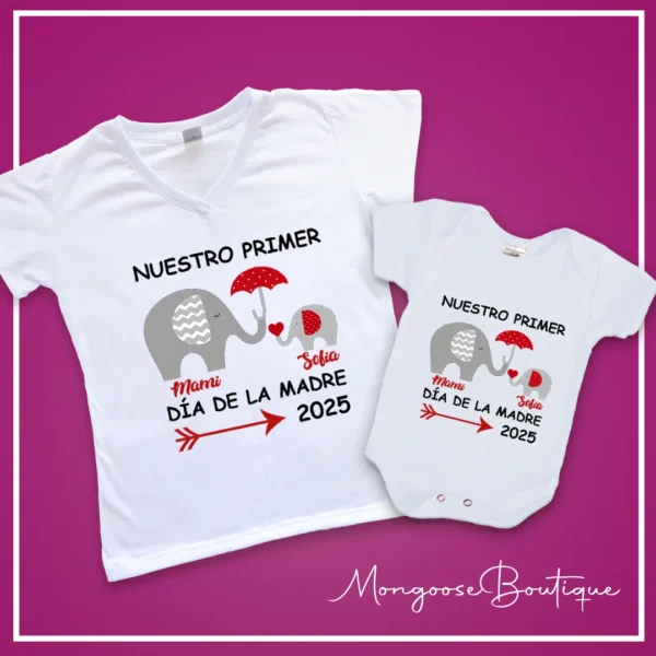 Combo "Nuestro 1er dia de la madre" Elefantes