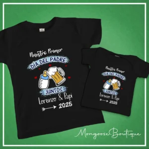 Combo Bebé "Nuestro Primer Día del Padre" Cerveza Negras